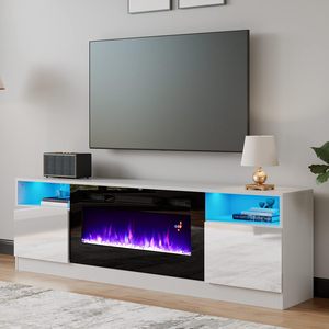 ขาตั้งทีวีเตาผิงไฟฟ้าขนาด36นิ้วที่หรูหราขนาด70นิ้วที่มีเตาผิงในตัว - Product Image 1