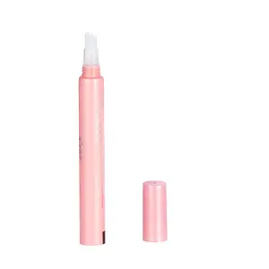 OEM a buon mercato Dia19 vuoto di Plastica cosmetico rosa tubo con del silicone applicatore imballaggio cosmetico mascara gloss tubi tubo personalizzata