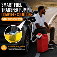 Pompa Transfer Bahan Bakar Listrik Portabel OEM Grosir Bertenaga Baterai Tekanan Rendah 3.2GPM Pompa Transfer Bahan Bakar Sensor Auto-Stop