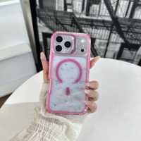 Coque de téléphone magnétique anti-rayures en époxy transparent avec paillettes et support d'appareil photo populaire pour MOTO EDGE 70 5G