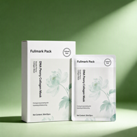 Sacs en plastique cosmétiques à trois soudures latérales avec logo personnalisé pour masques faciaux et emballages de soins de la peau, résistants à la lumière et thermosoudables