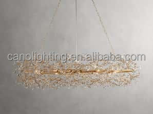 Vendita calda retrò unico creativo soffiato 36 pollici in ottone marocchino lampadario italiano impero luci per soggiorno - Product Image 3