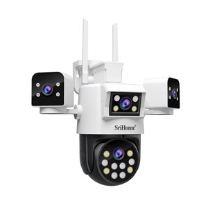 กล้องวงจรปิด SriHome 8MP WIFI แบบ 4 เลนส์ สำหรับภายนอกอาคาร รองรับการ์ด TF สูงสุด 512GB และตั้งค่าสัญญาณเตือนแบบอิสระหลายช่องสัญญาณ - Product Image 4