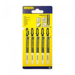 Irwin-ใบเลื่อยจิ๊กซอว์ T-Shank ตัดไม้พื้น10504229ด้านข้าง (5ชิ้น) -ใบมีด05706915042290 EAN และแผ่นตัด - Product Image 1