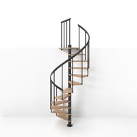 CBMMart Escalier d'intérieur en colimaçon de qualité supérieure avec filetage en bois au design moderne