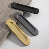 Perlengkapan Furnitur Desain Modern, Gagang Pintu, Gagang Pintu Lemari Dapur Terintegrasi untuk Pintu Geser