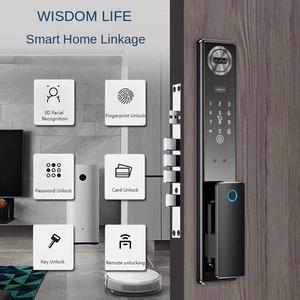 Tuya wifi thông minh khóa cửa với tự động 3D Mặt & nhận dạng vân tay hợp kim nhôm an ninh RFID mạng để sử dụng nhà - Product Image 2