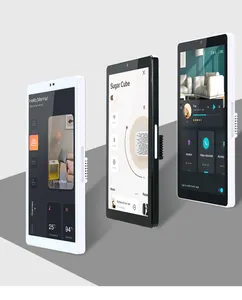 2023 Portworld YC-SM08P rumah otomatis 8 inci tampilan vertikal Inwall Android 11 POE tablet