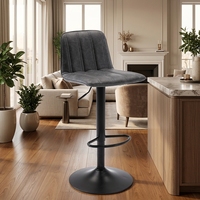 Tabourets de bar pivotants modernes, réglables en hauteur, en cuir PU, chaises de bar minimalistes nordiques, tabourets de comptoir de cuisine en gros