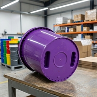 Seau à peinture scellé 20L, seau d'emballage pour liquides, matériau PP recyclable