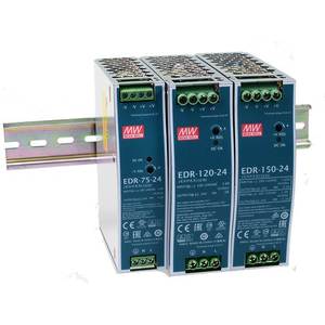 Alimentation à découpage Mean Well EDR-75/R 24V 10A 12V 48V à sortie unique AC-DC pour montage sur rail DIN - Product Image 3