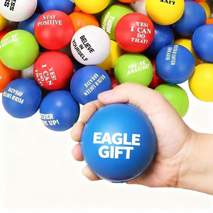 Pelota Antiestrés Personalizada de 6.3 cm, Redonda, Ecológica, con Forma de Dibujo Animado, con Impresión Tipográfica, para Regalos Promocionales Corporativos - Product Image 1