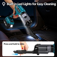 Aspirateur à main sans fil pour batterie Makita 18V, aspirateur portable avec une puissance d'aspiration de 20 kPa 105 AW, puissant pour le nettoyage de la voiture et de la maison