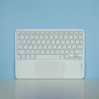 Nuevo Teclado Inalámbrico Delgado con Panel Táctil y USB-C para Tablet, PC y Laptop - Diseño Metálico