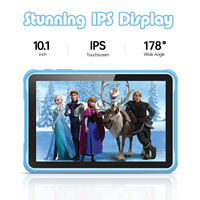 Tablet Infantil 4G de 10.1 Pulgadas, Doble SIM, Android 10, 64GB, con Cámara Frontal, para Estudiantes, Aprendizaje Educativo