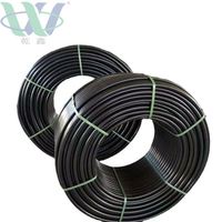Usine Flexible PE Tuyau Résistant À La Chaleur PE En Plastique Noir Électrique Flexible Rouleaux HDPE Électrique Conduit Tube