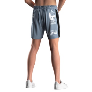 Cao khe MMA đào tạo quần short hai lớp xây dựng được xây dựng trong hỗ trợ bên trong chống Wicking Dây thắt lưng với dây rút - Product Image 5