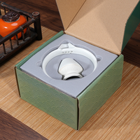 Coffret Classique Blanc pour Matcha – Bol Japonais à Matcha avec Fentes en Maille (2 pièces) et Kit Simple d'Outils pour Matcha