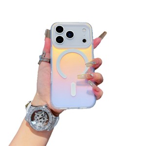 Funda Magnética para iPhone 17 Pro, Carcasa Rígida de PC con Degradado Camaleón y Anillo Magnético para Apple iPhone 17 Pro Max - Product Image 3