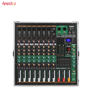 GAX-MK280 الأخضر الصوت المحمولة خلاط الصوت وحدة التحكم عالية الطاقة المتكاملة قوة الأمبير خلاط 8 قناة 16 أنواع الرقمية صدى دي جي - Product Image 6