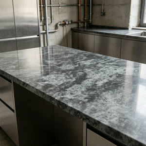 Dalle de granit vert olive naturel poli de qualité supérieure, découpée sur mesure, durable pour cuisine, salle de bain et extérieur - Product Image 4