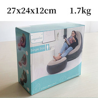 Canapé Gonflable d'Extérieur Confortable de Gros pour Salon, Fauteuil et Ensemble de Canapé Gonflable avec Repose-Pieds