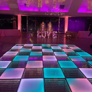 Đèn Led Dubai Đèn Sàn Nhảy 3D Đèn Sàn Nhảy Led Vô Hạn Đèn Led Trang Trí Sàn Nhảy Sân Khấu