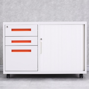 Storage Unit for Home Office KD Structure Steel Password-protected Mobile Cabinet with <b>File</b> Folder and <b>Hanger</b> Desk - Product Image 4