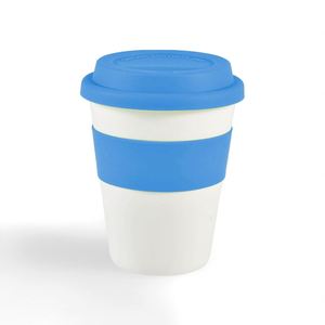 12OZ <b>Bamboo</b> Fiber Travel Mug Wheat <b>Straw</b> Coffee Cup with Cover Disposable Reusable Plastic for Water Coffee Great Gift Idea - Product Image 3