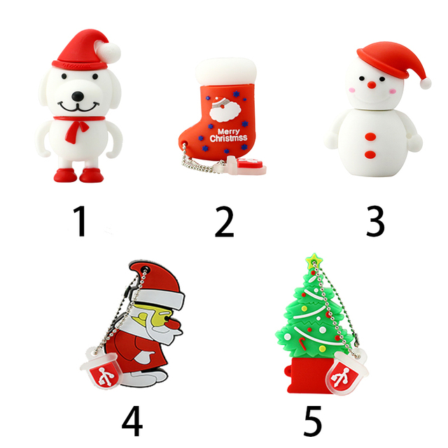 Christmas Characters Design Customized Logo USB 2.0 3.0 USB Flash Drives 16gb pen thumb drive 8gb usb flash drive bulk