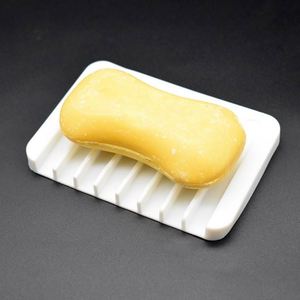 Al por mayor: Soporte flexible de silicona blanco para jabón, protector de jabón suave para baño - Product Image 2