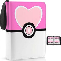Classeur de cartes à collectionner en liège à 4 pochettes, capacité 400 cartes, avec 50 pochettes amovibles, album de cartes portable à fermeture éclair, protection pour cartes