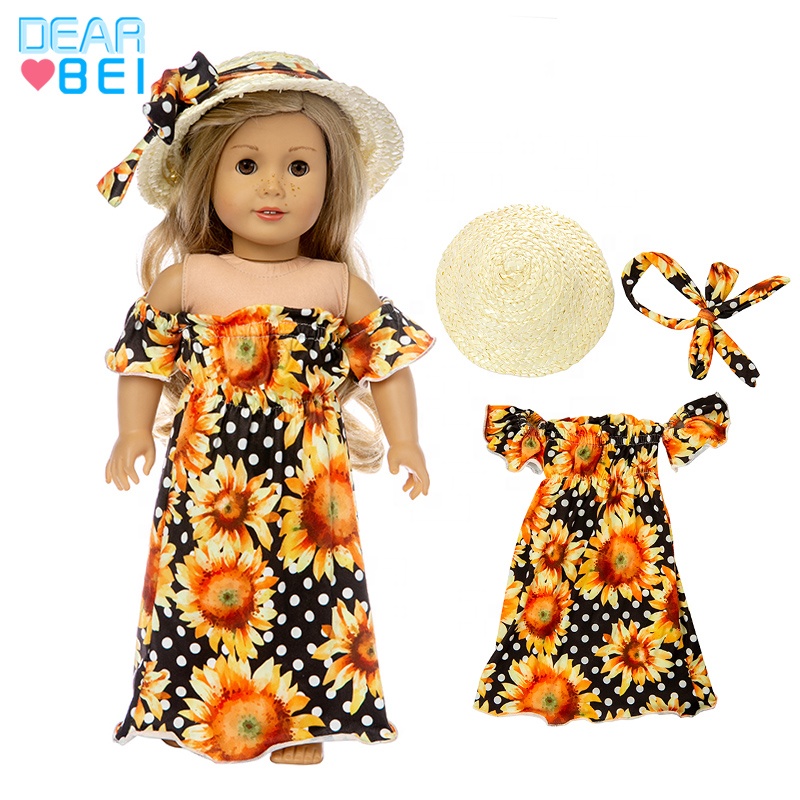 Одежда для куклы В курортном стиле 18 дюймов, американская юбка для новорожденных, аксессуары для кукол, нарядная кукла на заказ