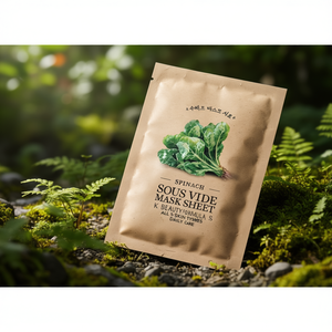 Masque en tissu Skinfood Spinach Sous Vide, formule K-Beauty, tous types de peaux, soin quotidien - Product Image 3