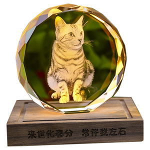 Cube de cristal à sublimation LED cube de verre de cristal gravé au laser <span class=keywords><strong>photo</strong></span> 3d personnalisé gravure laser 3d cube de cristal de <span class=keywords><strong>photo</strong></span> - Product Image 5