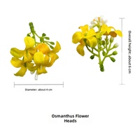 Têtes de fleurs artificielles d'osmanthus Aierflorist, fleurs artificielles parfumées, accessoires pour épingles à cheveux, bouquet, fournitures de fleuristerie décoratives