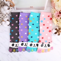 Chaussettes tubulaires pour femmes en coton biologique à cinq doigts, motif de dessin animé, chaussettes japonaises coréennes tricotées, mignonnes pour l'hiver