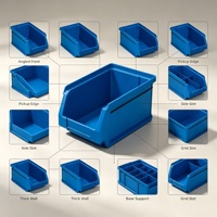 Boîtes de rangement empilables en plastique pour vis, outils d'artisanat, vis et boulons