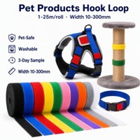 Cinta de Velcro para Productos para Mascotas, Material No Tóxico Seguro para Mascotas, Correa Ajustable para Collar y Correa, 1-25m/Rollo, 10-300mm