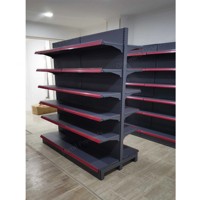 Rayonnage gondole en métal pour magasins de détail modernes Étagère de supermarché pour épicerie Rayonnage de présentation à vendre