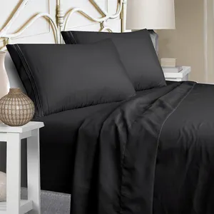 Wholesale Cheap Sheet Sets 1800 Thread Count Bedsheet Soft Full Size Microfiber Bedding Set