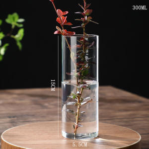 <span class=keywords><strong>Vase</strong></span> cylindrique en verre <span class=keywords><strong>transparent</strong></span> de luxe 70 <span class=keywords><strong>80</strong></span> 100 <span class=keywords><strong>cm</strong></span> de <span class=keywords><strong>haut</strong></span> avec logo personnalisé - Product Image 2