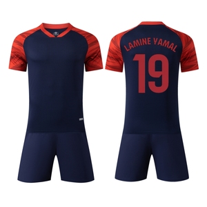 Alta calidad Hogar personalizado MBAPPE LAUTARO LEWANDOWSKI amarillo azul deporte entrenamiento fútbol Jerseys Kits fútbol uniforme camisa conjuntos - Product Image 4