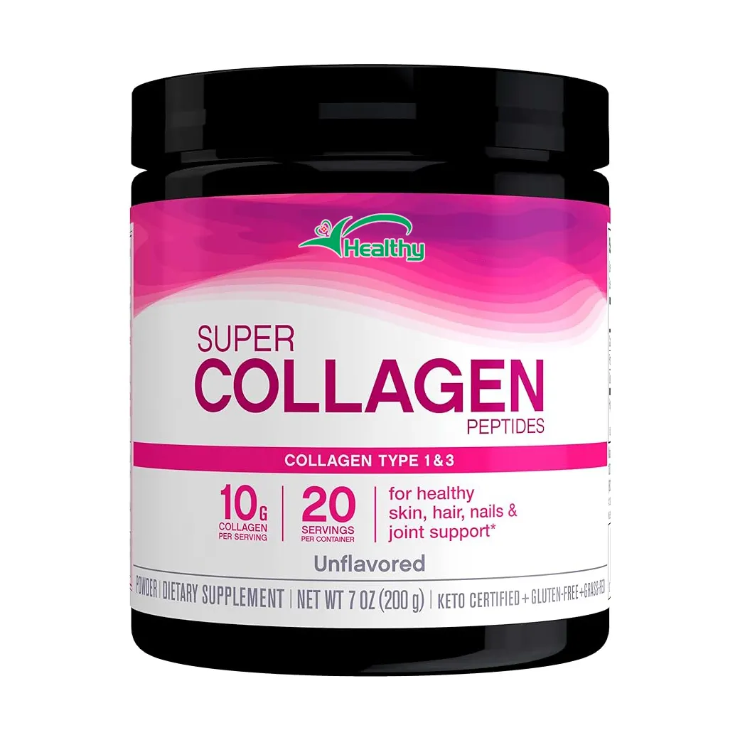 OEM nhãn hiệu riêng collagen peptide bột uống loại 1 và 3 cho da, tóc và móng tay thủy phân Collagen bổ sung