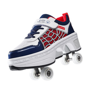 Xiyulong Roller Skates Double Row Wheels Adjustable Brightness For Children Flashing Shoes - Product Image 5