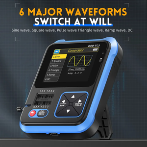 FNIRSI DSO-TC3 Oscilloscope numérique Testeur de transistor Fonction Générateur de signal 3 en 1 <span class=keywords><strong>Test</strong></span> de composant électronique multifonction - Product Image 4