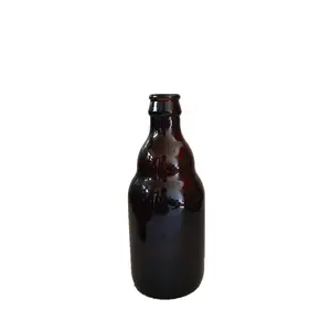 Оптовая цена Новый Дизайн Янтарная 330 мл стеклянная пивная бутылка 330 мл янтарная стеклянная пивная бутылка