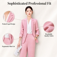 Ensemble de vêtements de bureau professionnels pour femmes de haute qualité, blazer et jupe ajustés sophistiqués