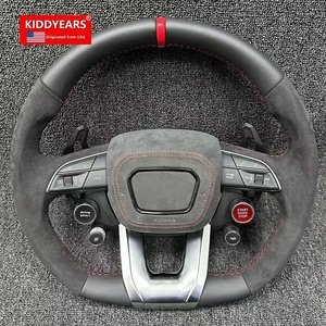 Convient pour <span class=keywords><strong>Audi</strong></span> Q5L Q7 Q8 A6 A7, ensemble de volant plat, modèle sport, volant en fibre de carbone de type D - Product Image 4