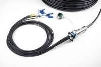 J599 MT MPO D38999 12 noyaux 24 noyaux 48 noyaux 96 noyaux Connecteur RRU BBU CPRI Câble à fibre optique